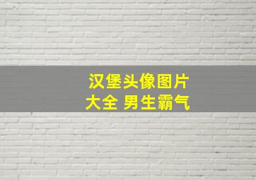 汉堡头像图片大全 男生霸气